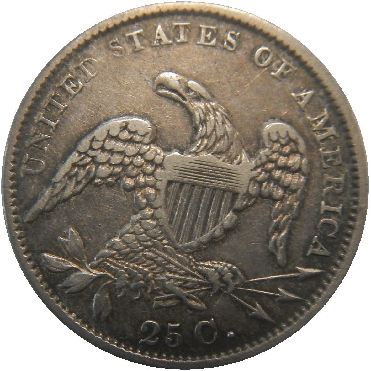 1833-25c-Capped-Bust-Quarter-#2---Mintage-Of-156,000